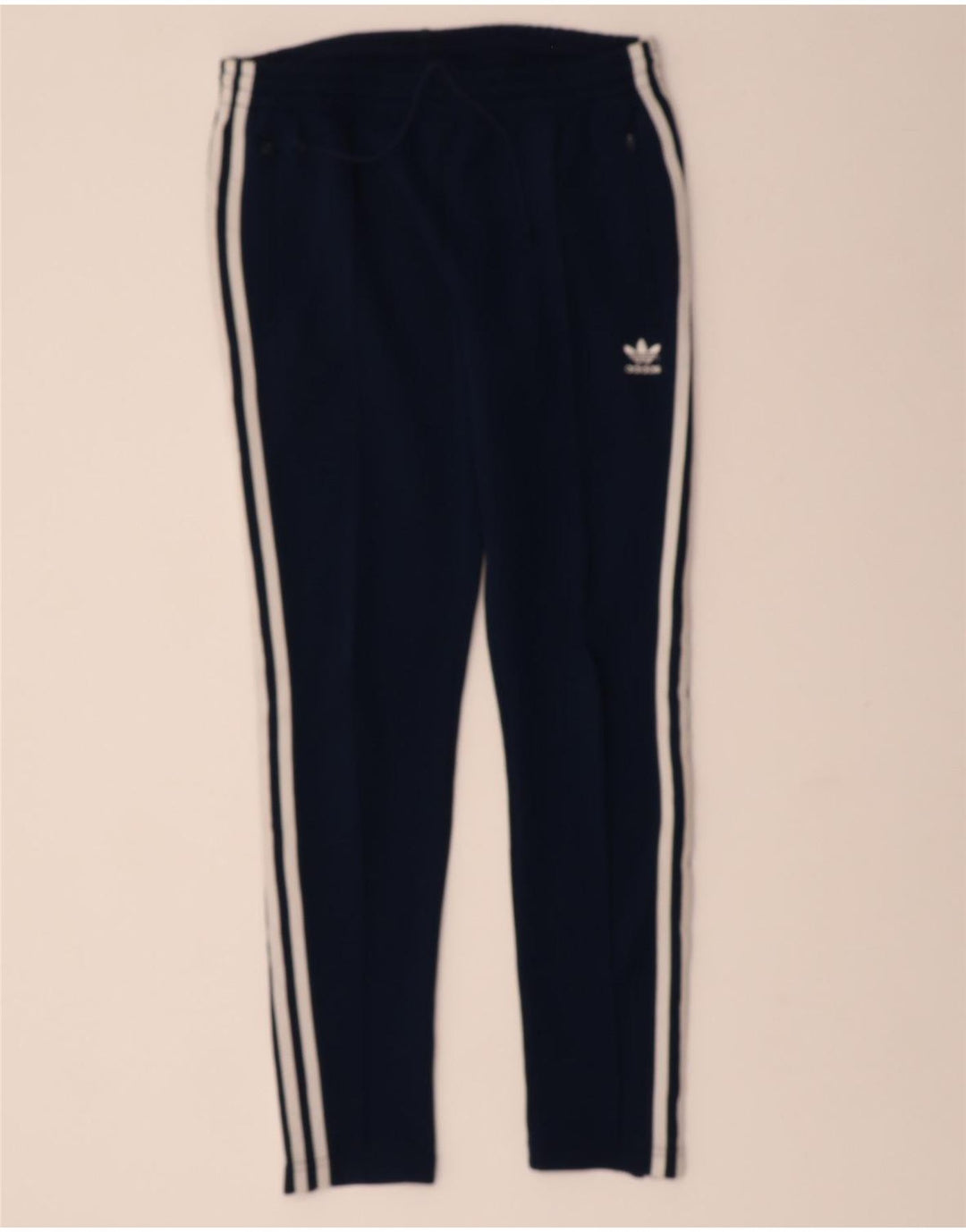 ADIDAS Womens Tracksuit Trousers UK 8 Small  Navy Blue Polyester