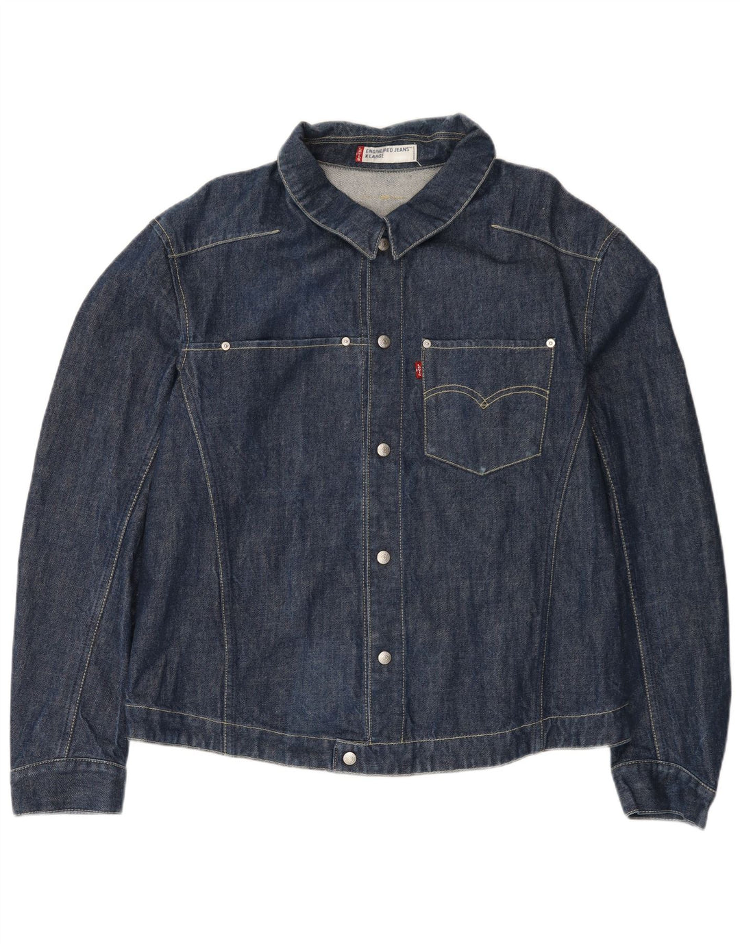 Γυναικείο τζιν μπουφάν Levi's UK 42 XL Navy Blue Cotton