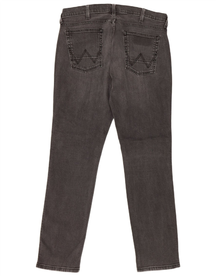 Ανδρικό τζιν Wrangler Bostin Straight W34 L32 Γκρι βαμβακερό