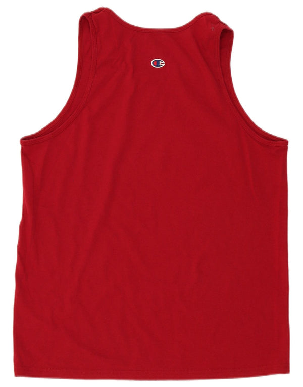 Champion Mens The Grenadines Graphic Vest Top Μεγάλο Βουργουνδί Βαμβάκι