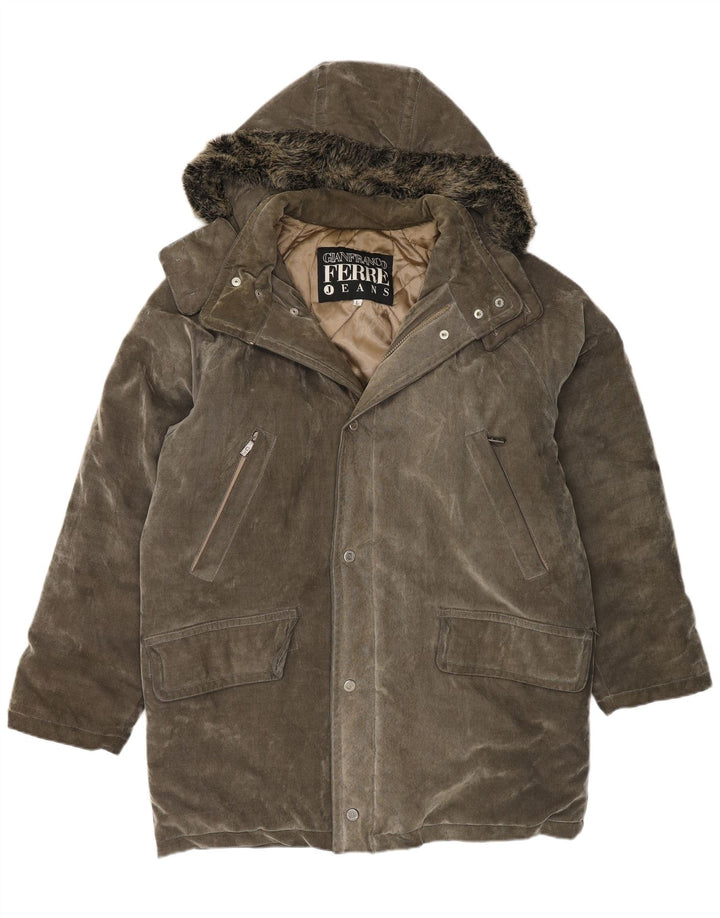Gianfranco Ferre Ανδρικό μπουφάν Parka με κουκούλα UK 40 Large Grey