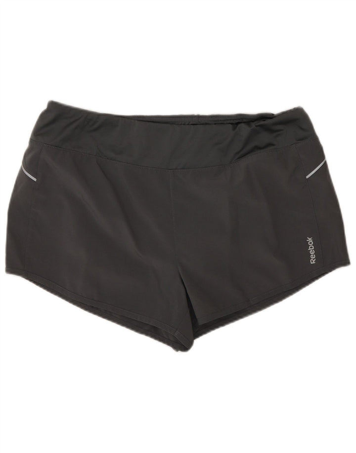 REEBOK Womens Sport Shorts UK 14 Large  Grey
