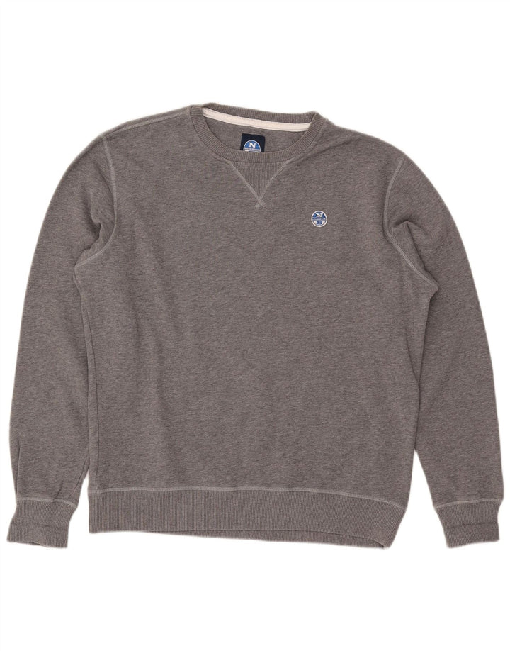 NORTH SAILS Ανδρικό Φούτερ Jumper Μικρό Γκρι Βαμβακερό