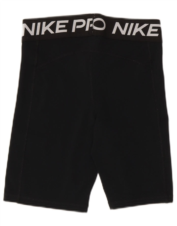 Γυναικείο γραφικό αθλητικό σορτς NIKE Dri Fit UK 12 μεσαίο μαύρο πολυεστέρα