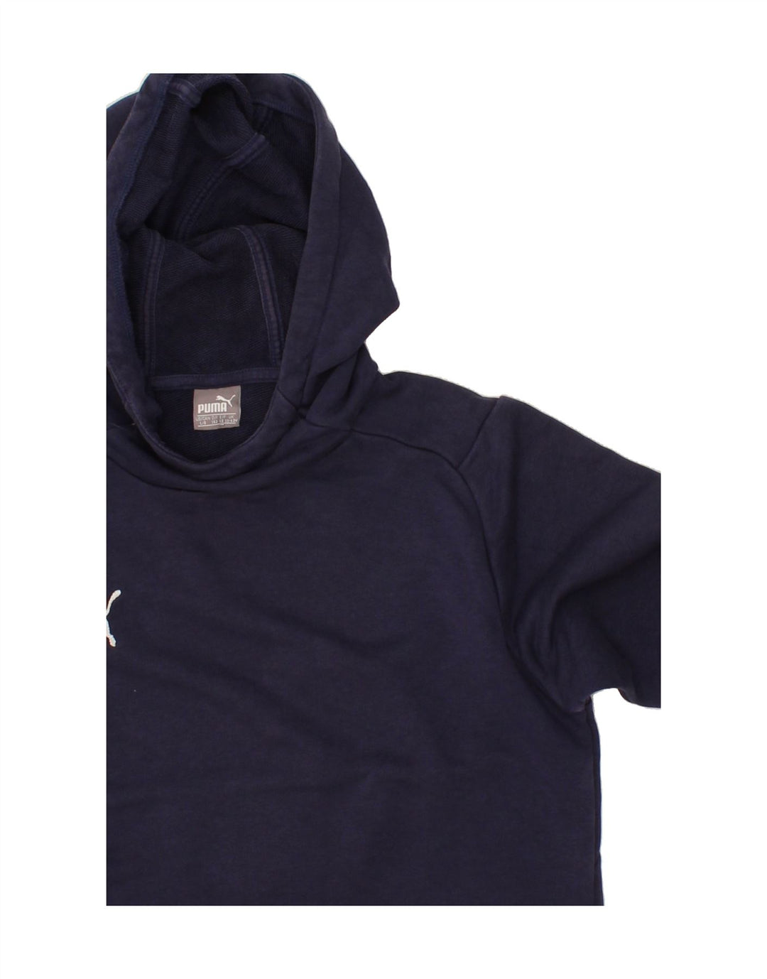 PUMA Boys Hoodie Jumper 11-12 Years Navy Blue Vintage Puma and Second-Hand Puma from Messina Hembry 