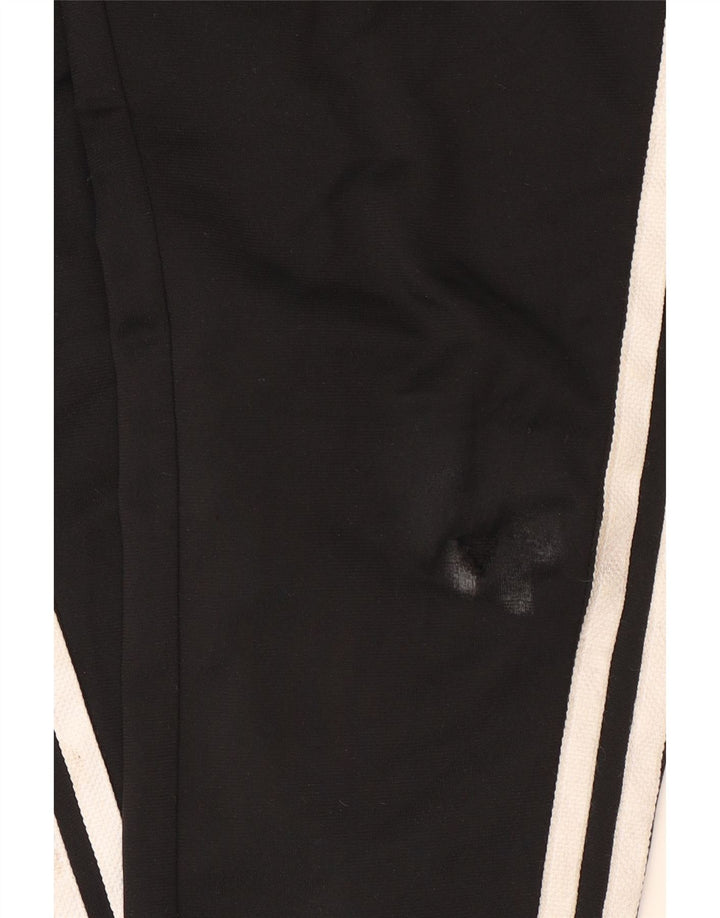 Adidas Boys Tracksuit Trousers Joggers 9-10 Years Black Polyester