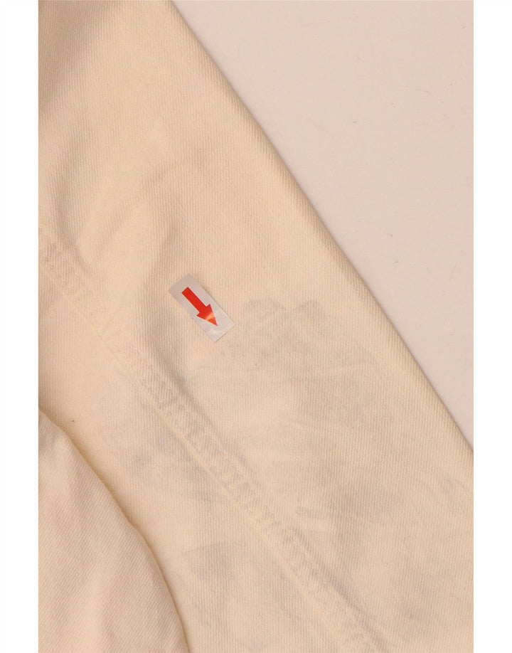 Marks & Spencer Γυναικείο τζιν μπουφάν UK 16 Large Off White βαμβακερό