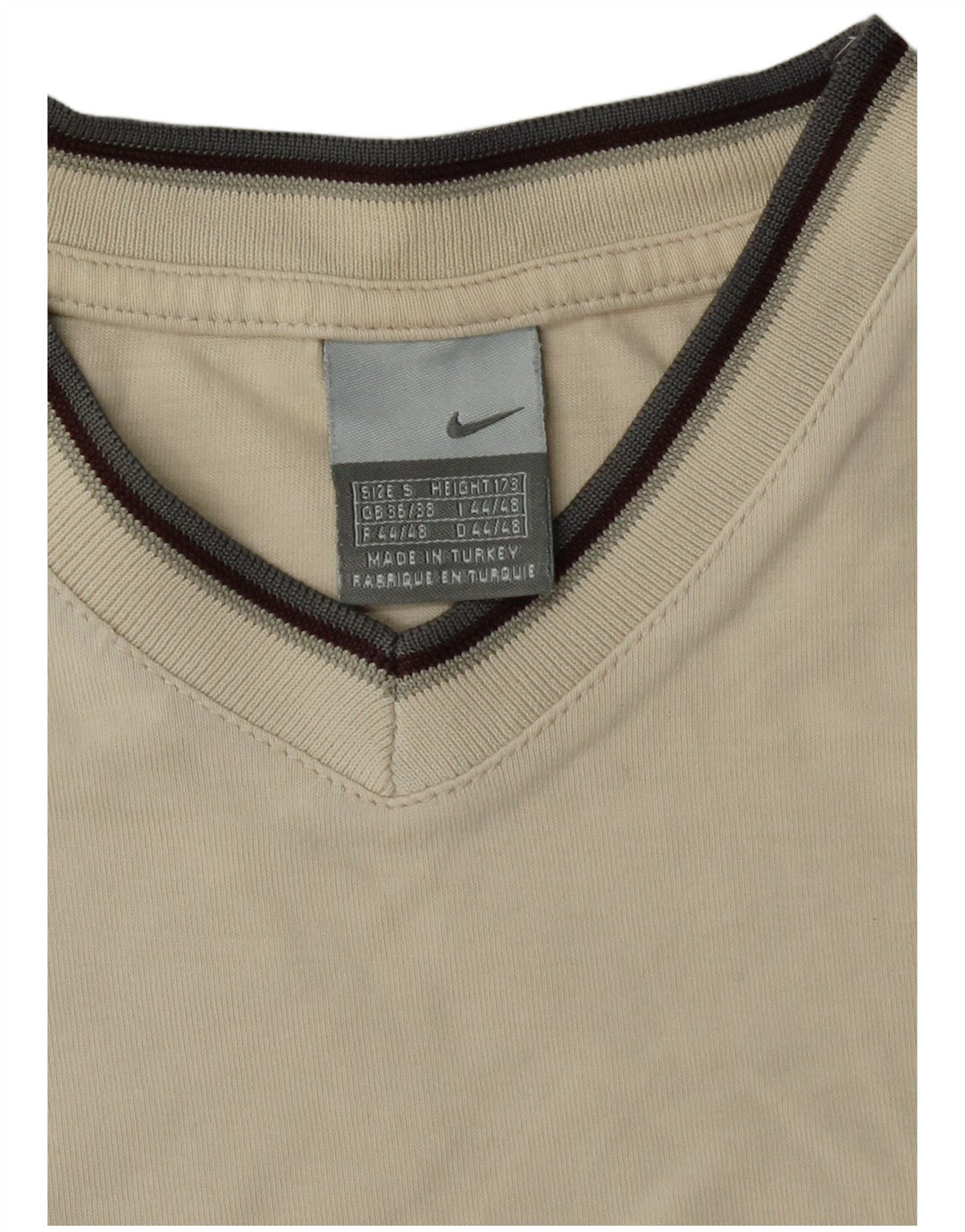 Ανδρικό T-Shirt NIKE Top UK 36/38 Small Off White