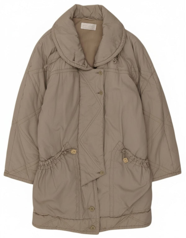 Vintage Γυναικείο Oversized Πανωφόρι EU 40 Medium Beige Polyester