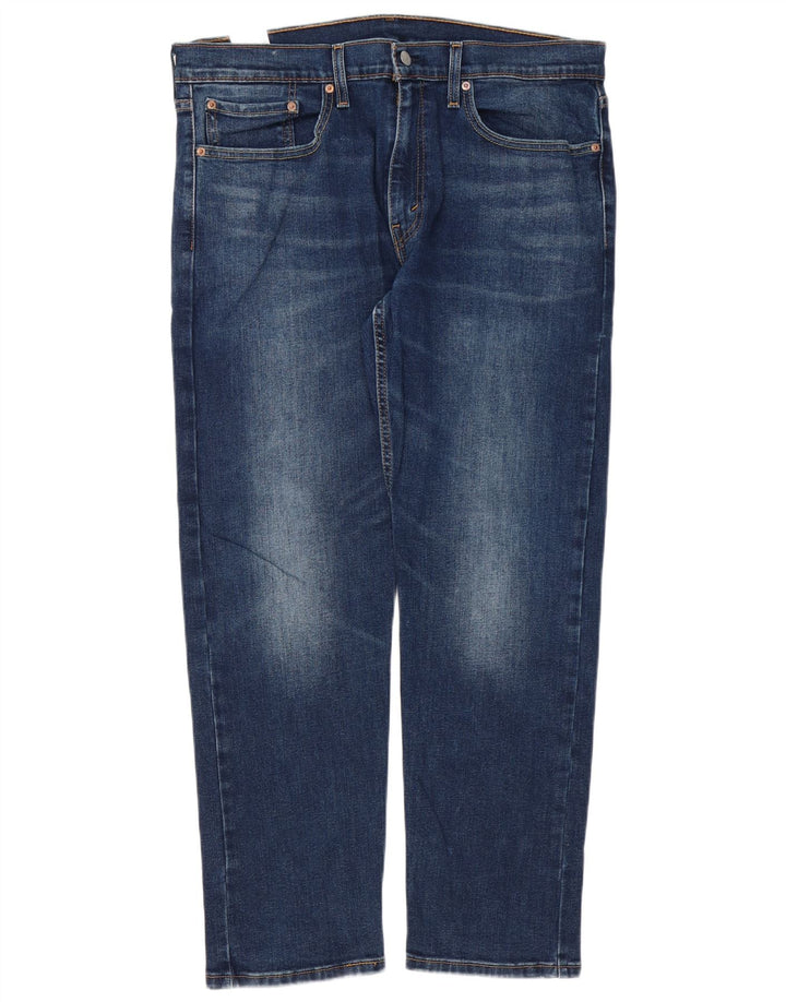 Levi's Mens 502 Regular Tapered Jeans 36 L30 Blue Cotton
