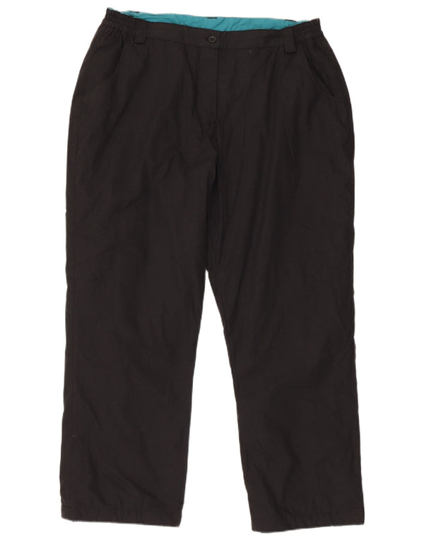 Mountain Warehouse Γυναικείο παντελόνι αντιανεμικό UK 14 μεγάλο W32 L28 μαύρο