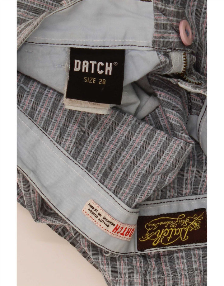 Ανδρικό σορτς Chino Datch W28 Small Grey Check Cotton