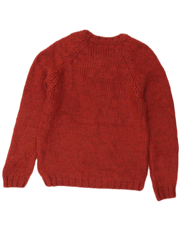 Ανδρικό πουλόβερ Zara Boat Neck Jumper Μεγάλο Βουργουνδί Ακρυλικό