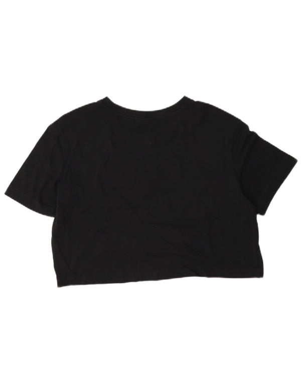 Γυναικείο μπλουζάκι Nike Crop Loose Fit Graphic T-shirt UK 6 XS μαύρο