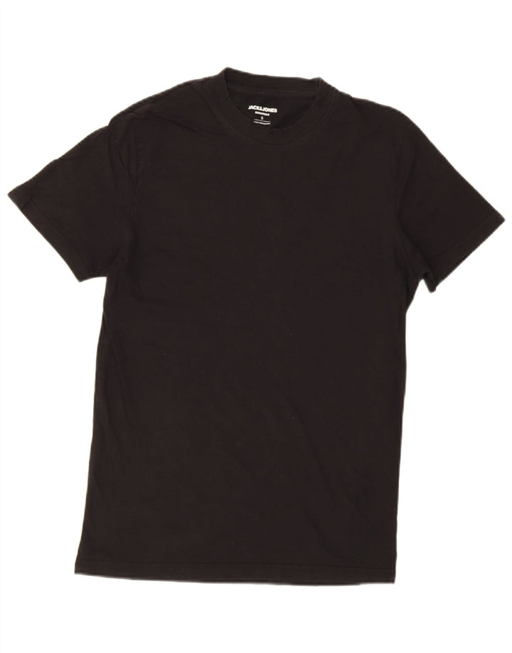 Jack & Jones Ανδρικό T-Shirt Top Μικρό μαύρο βαμβακερό