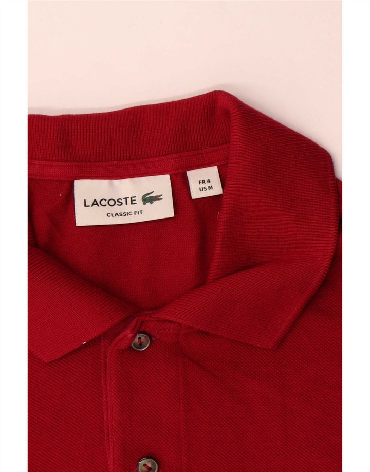 Ανδρικό πουκάμισο πόλο Lacoste Classic Fit Μέγεθος 4 Μεσαίο κόκκινο βαμβακερό