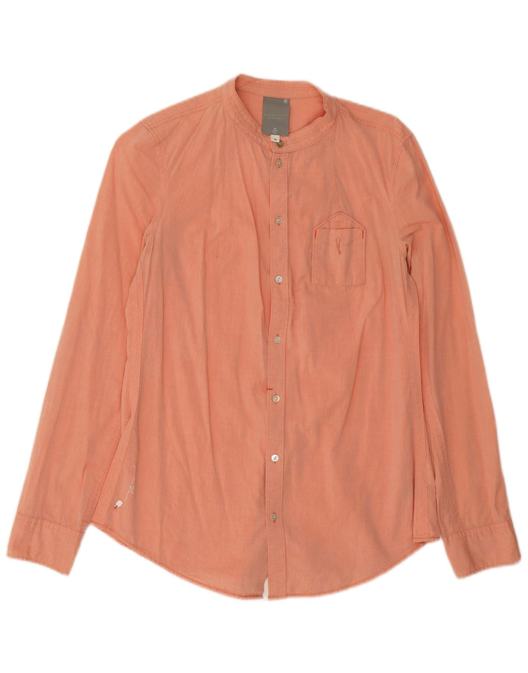 G-STAR Womens Shirt UK 12 Medium Orange Cotton
