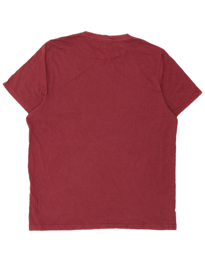Ανδρικό μπλουζάκι JACK WILLS Κλασική Εφαρμογή Top Large Maroon
