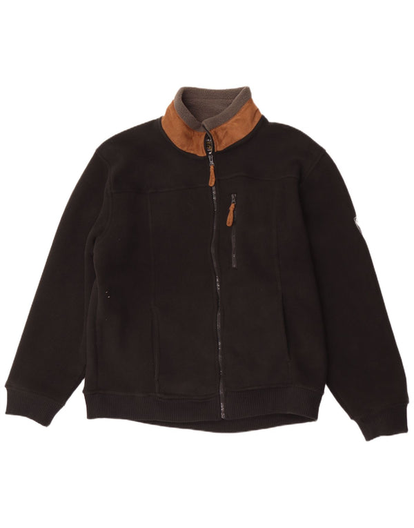 Atlas For Men Ανδρικό Fleece Jacket Μεγάλο Μαύρο Χρώμα Πολυεστέρας