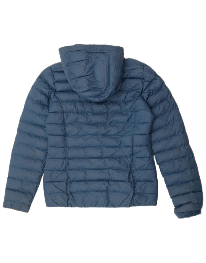 Adidas γυναικείο μπουφάν με κουκούλα UK 10 Small Navy Blue Nylon