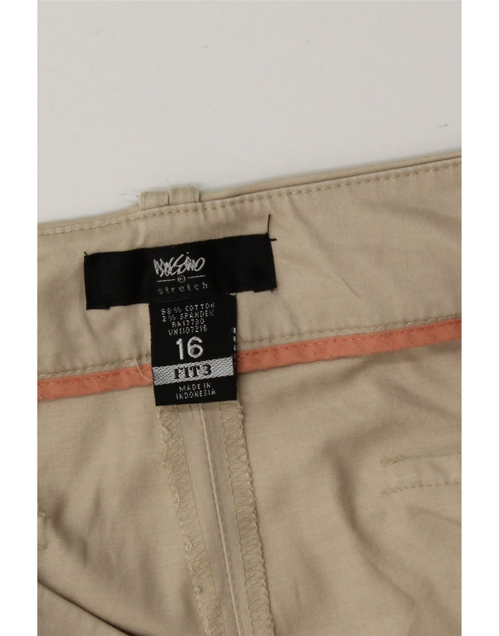 MOSSIMO Womens Casual Shorts US 16 2XL W38  Beige Cotton Vintage Mossimo and Second-Hand Mossimo from Messina Hembry 