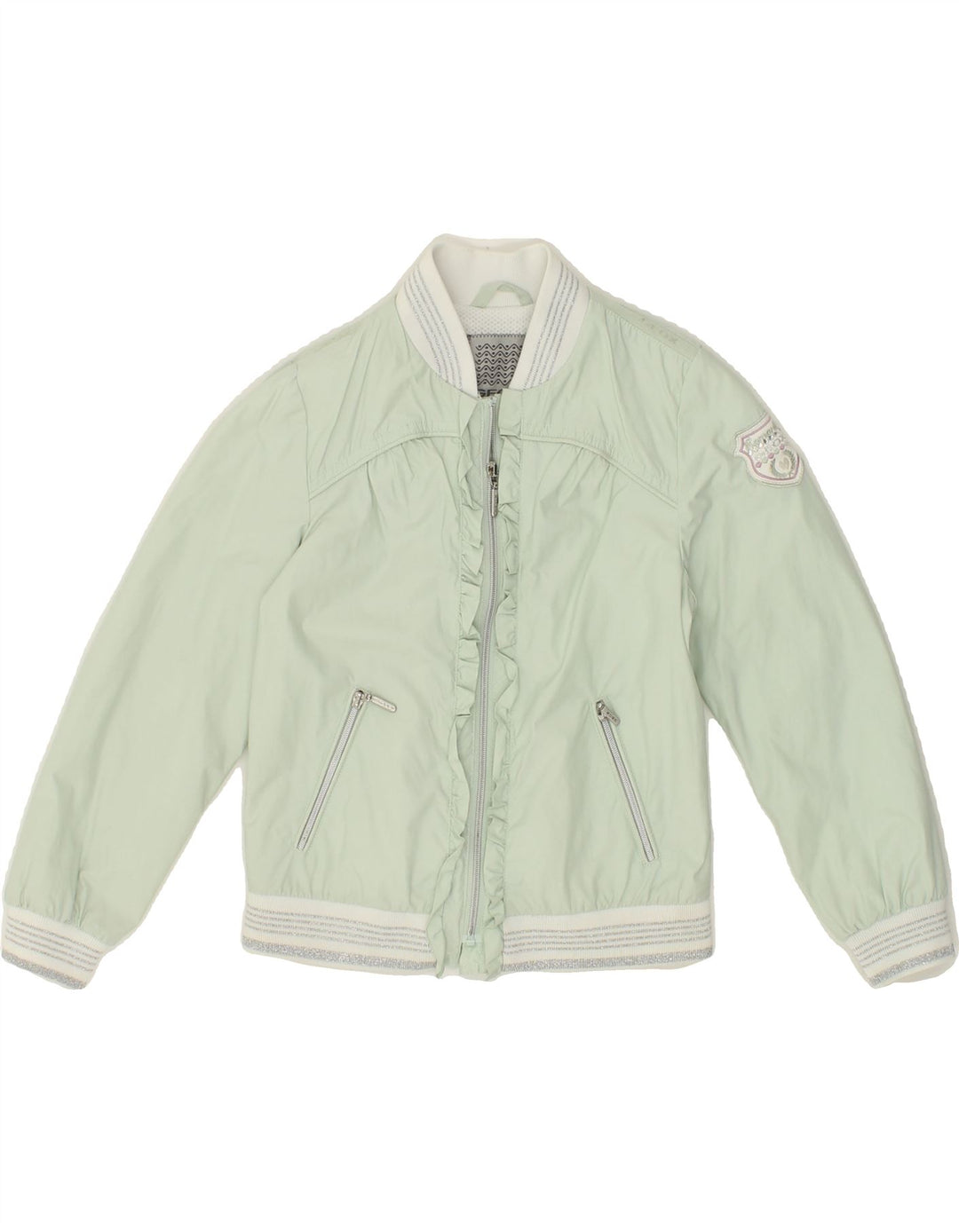 GEOX Girls Bomber Jacket 5-6 Years Green Polyamide Vintage Geox and Second-Hand Geox from Messina Hembry 