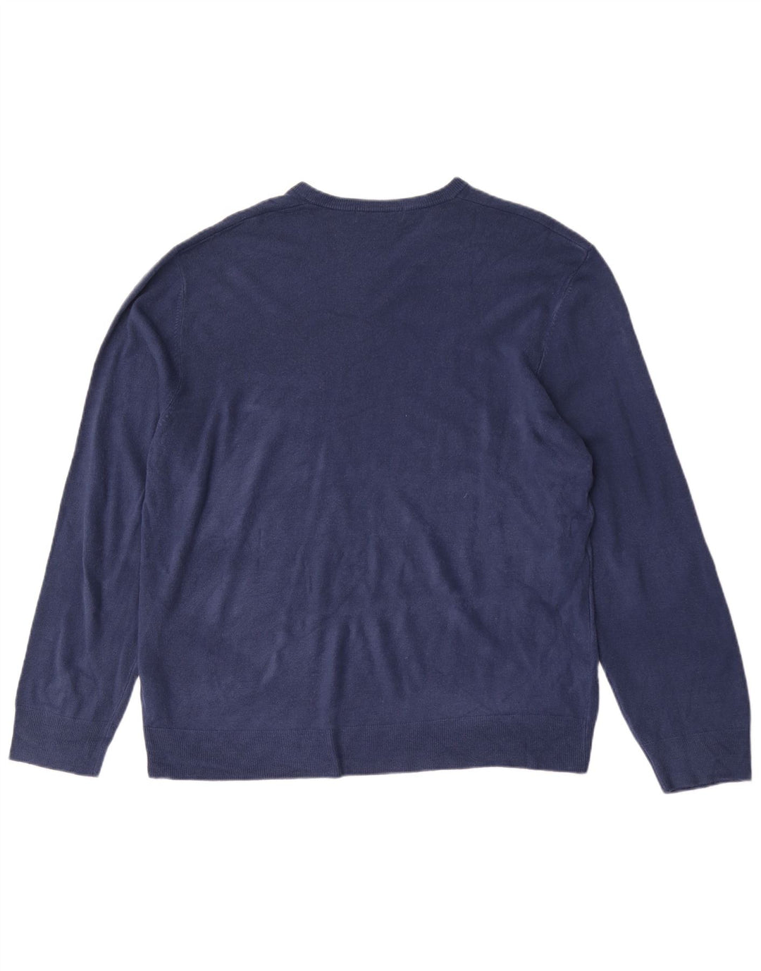 MARKS & SPENCER Ανδρικό πουλόβερ με λαιμόκοψη 2XL μπλε ακρυλικό