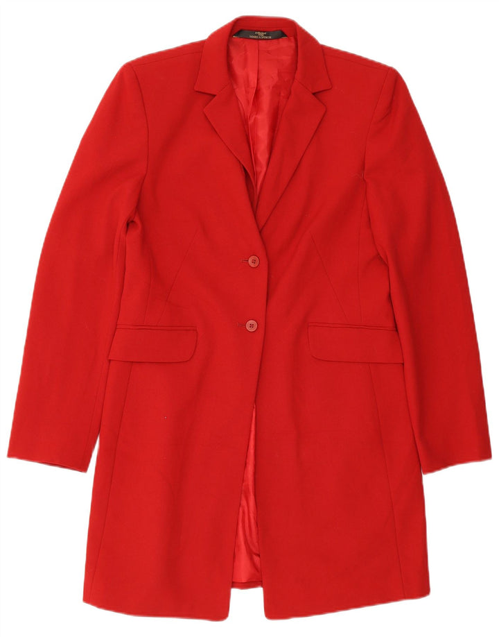 Marks & Spencer Γυναικείο Μπουφάν Blazer St. Michael Longline UK 8 Small Red
