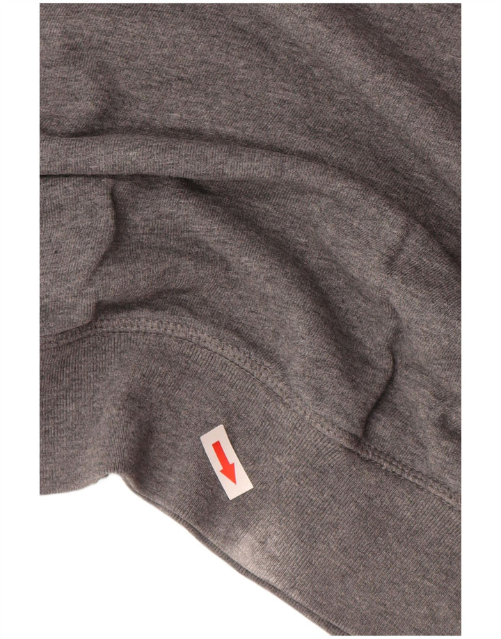 Diesel ανδρικό γραφικό φούτερ Jumper Μικρό γκρι βαμβακερό