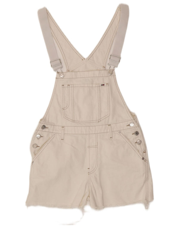 Tommy Hilfiger Γυναικείο τζιν σορτς Dungarees Small W27 λευκό βαμβακερό