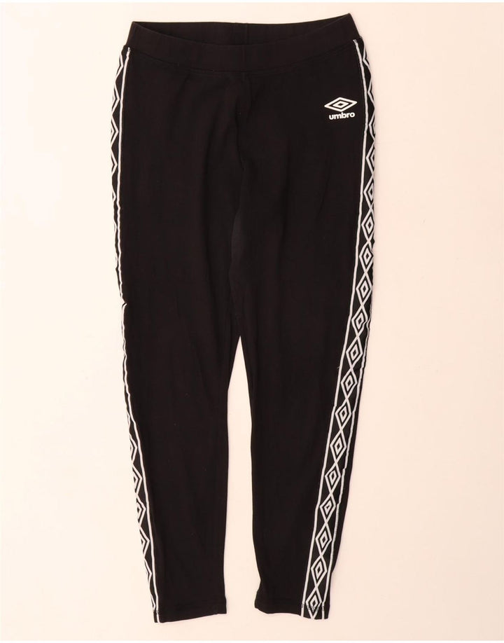 Γυναικεία γραφικά κολάν Umbro UK 12 μεσαίο μαύρο βαμβακερό