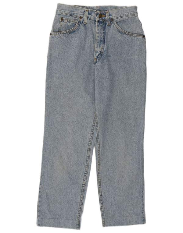 Lee Womens Crop High Waist Jeans US 14 Large W28 L26 Blue Cotton