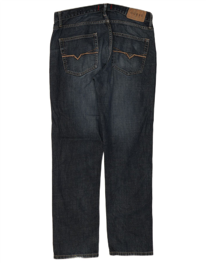 Ανδρικό τζιν ίσιο Guess W31 L30 Μπλε βαμβακερό