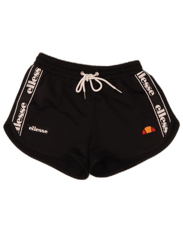 Γυναικείο γραφικό αθλητικό σορτς Ellesse UK 8 Small μαύρο