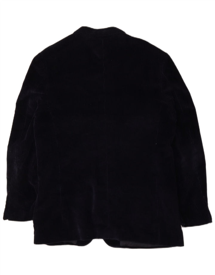 Ανδρικό FORALL 2 κουμπιά κοτλέ σακάκι μπλέιζερ UK 44 2XL Navy Blue