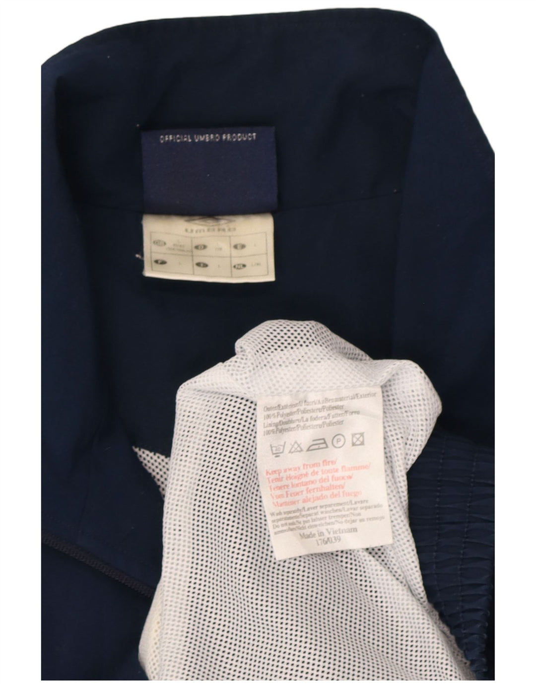 Ανδρική φόρμα Umbro Top Jacket Μεγάλο Navy Blue Polyester