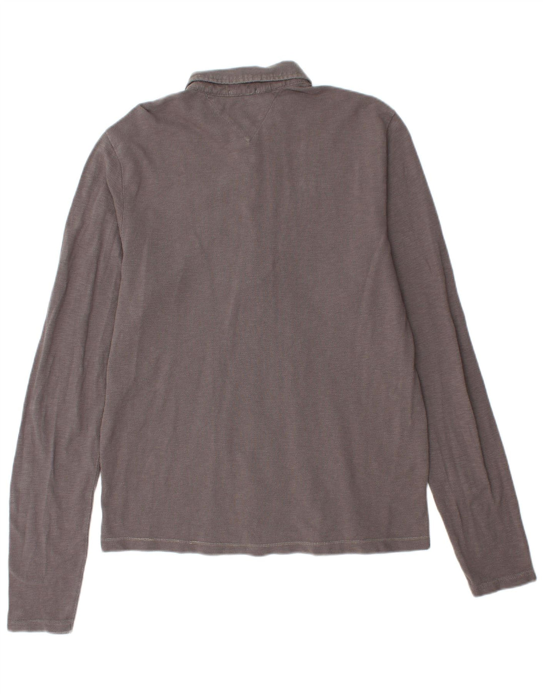 TOMMY HILFIGER Ανδρικό γραφικό μακρυμάνικο μπλουζάκι πόλο XL Γκρι