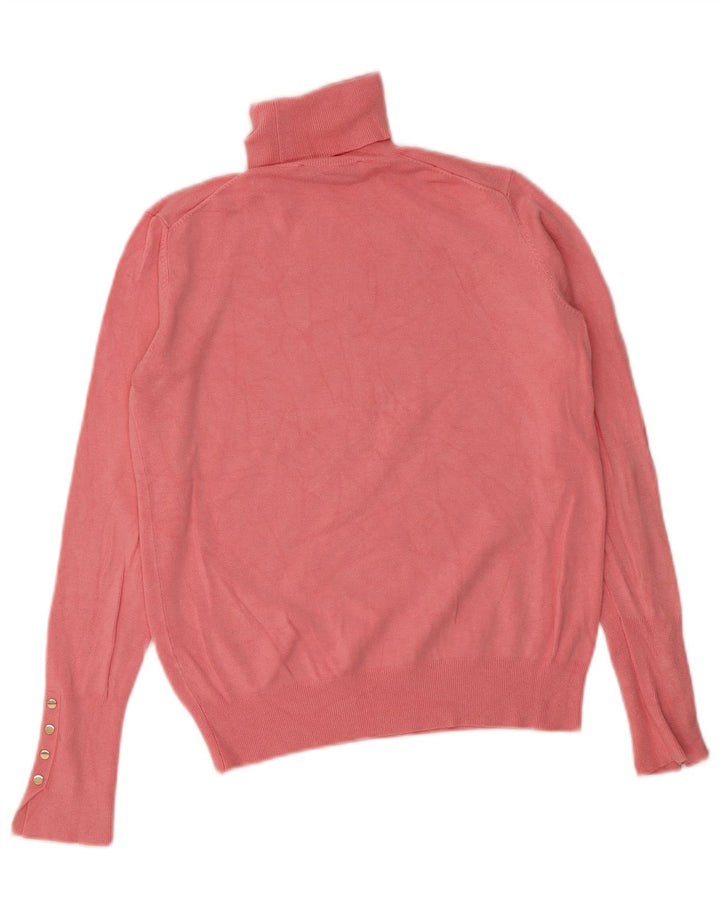 Zara Γυναικείο πουλόβερ με ρολό λαιμόκοψη UK 10 Small Pink