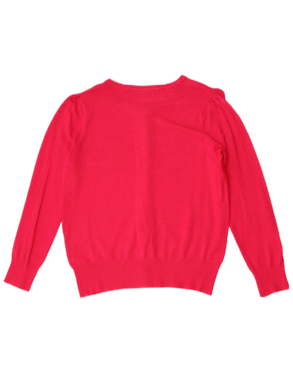 Marks & Spencer Γυναικεία ζακέτα πουλόβερ UK 10 Small Pink Viscose