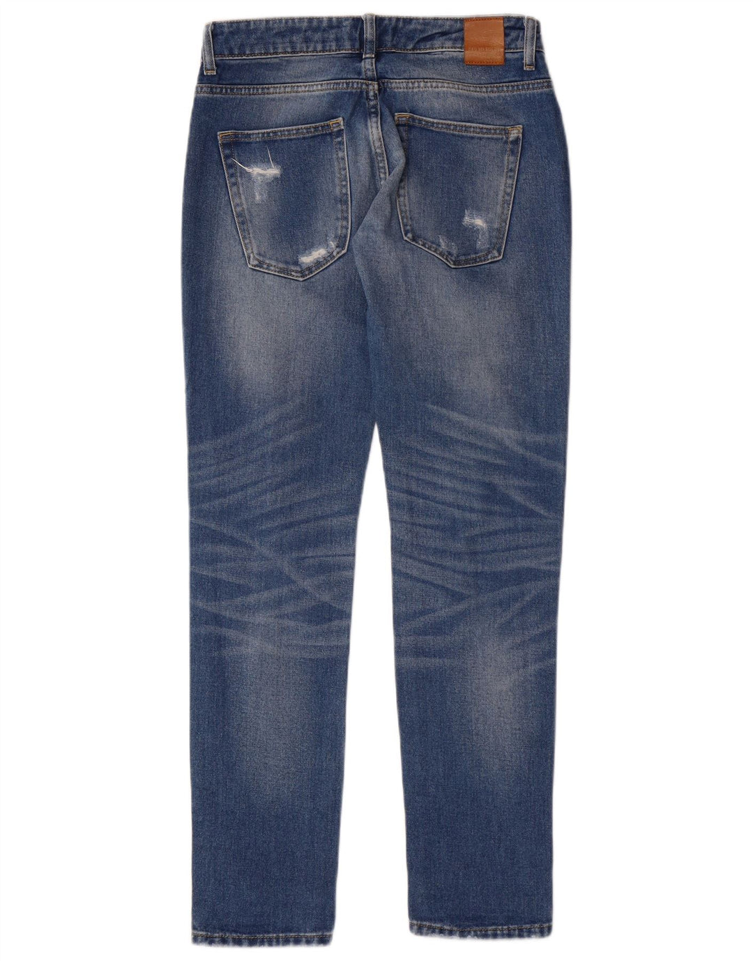 Zara γυναικεία στενόχωρα τζιν EU 34 2XS W24 L30 Blue Grunge