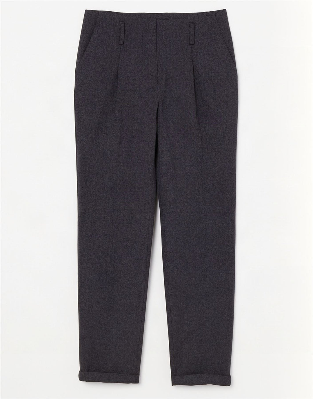 Zara Γυναικείο ίσιο παντελόνι Chino Small W26 L28 Navy Blue Polyester