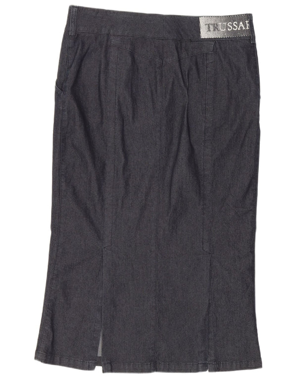 Trussardi Γυναικεία τζιν τρομπέτα IT 44 Medium W30 Navy Blue Cotton