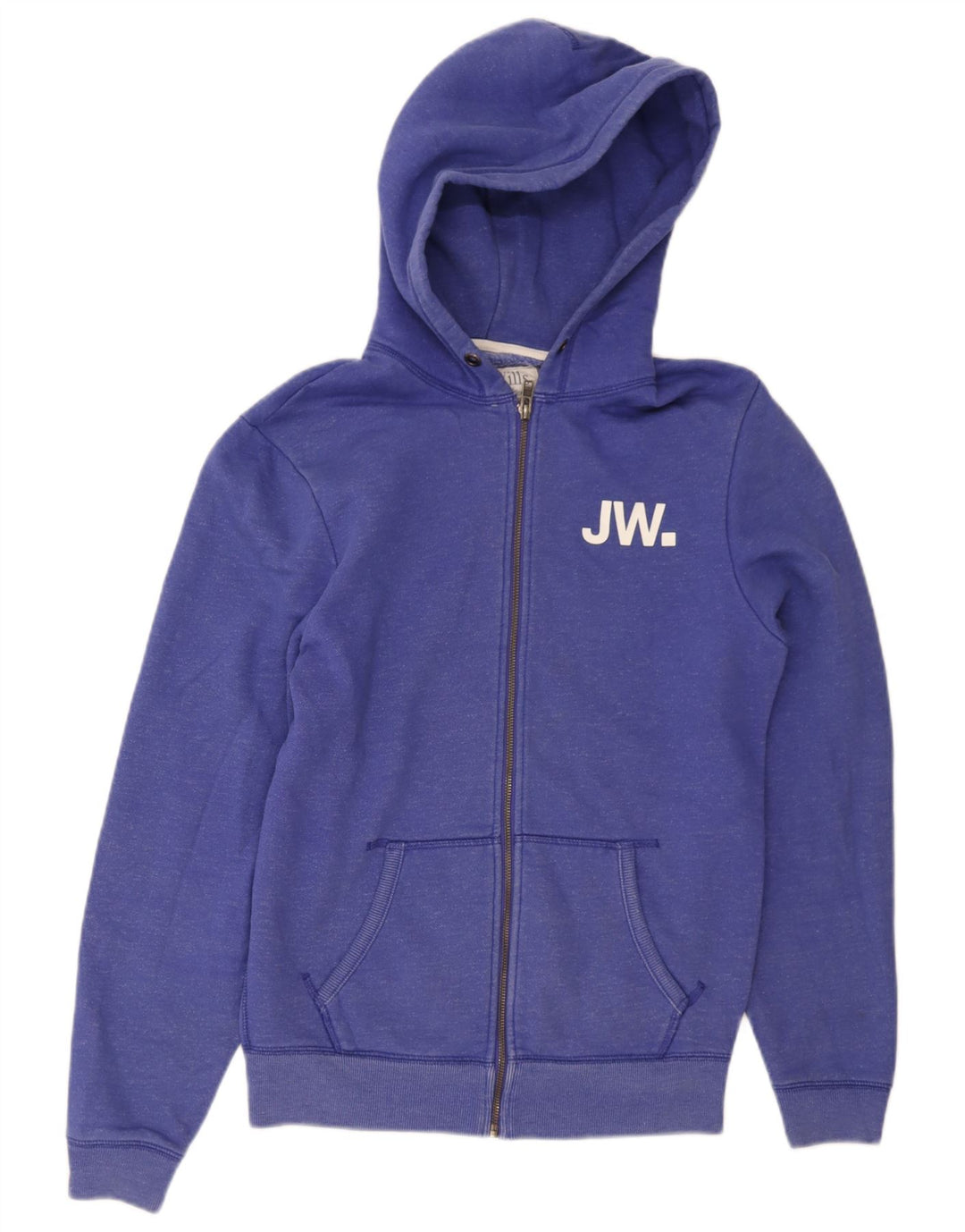 Ανδρικό πουλόβερ με κουκούλα με φερμουάρ Jack Wills, μεσαίο μπλε βαμβακερό