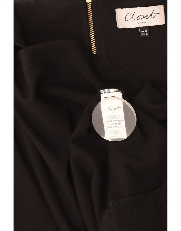 Γυναικείο φόρεμα ντουλάπας UK 10 Small Black Polyester