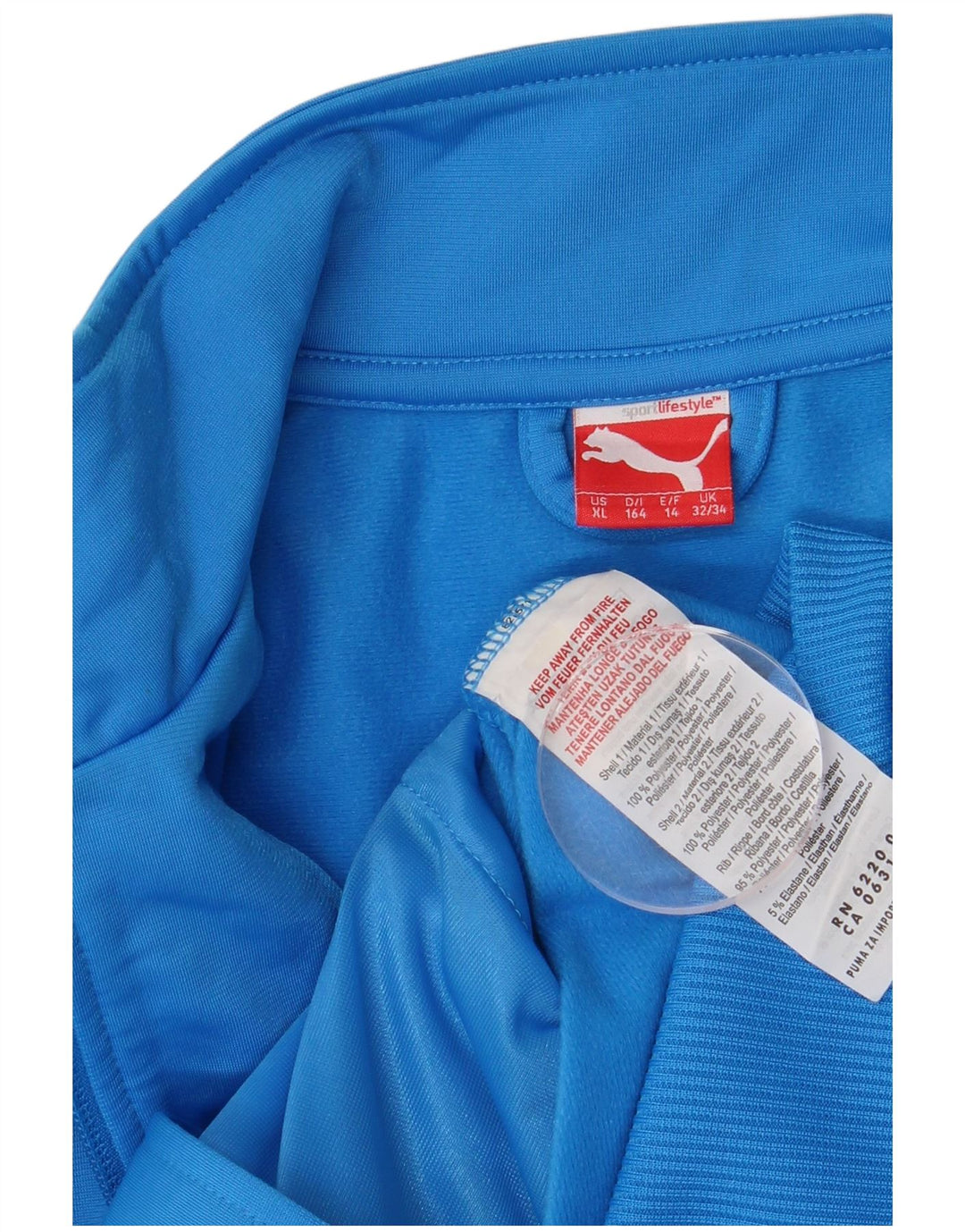 Μπουφάν Puma Boys αθλητική φόρμα 13-14 ετών μπλε πολυεστέρας