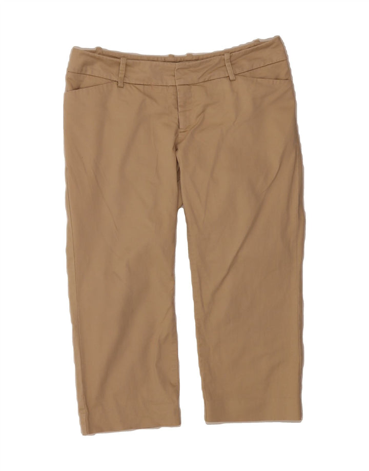 MOSSIMO Womens Straight Capri Trousers US 8 Medium W32 L20 Beige Cotton Vintage Mossimo and Second-Hand Mossimo from Messina Hembry 