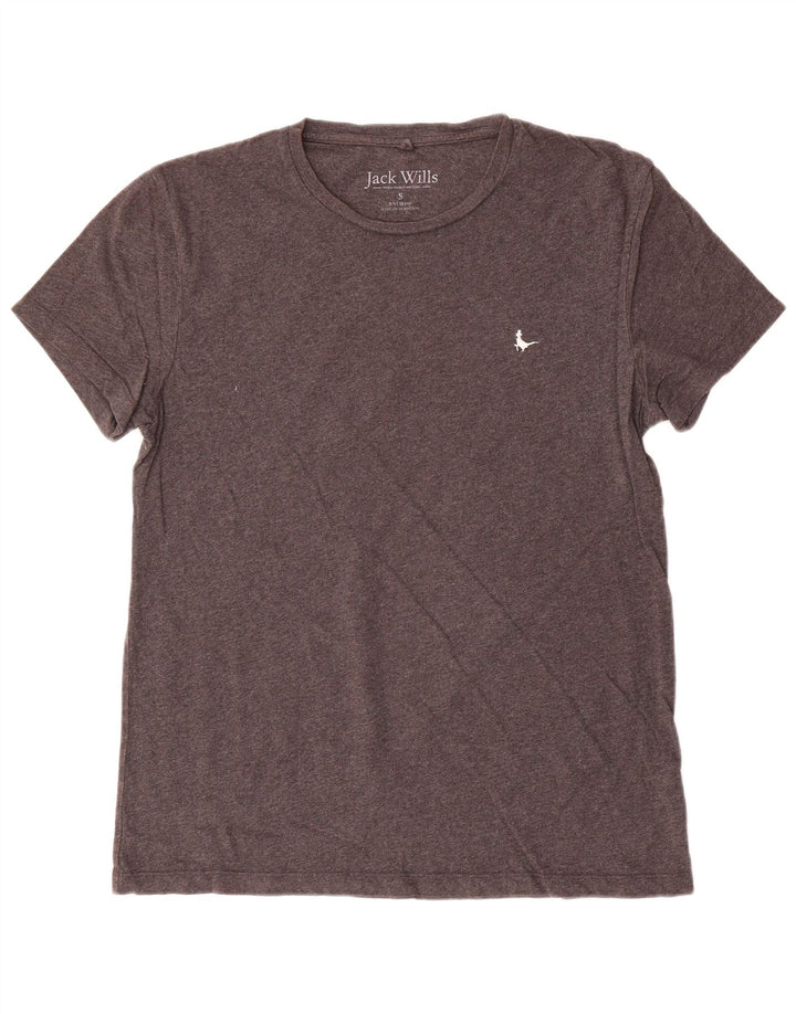 Jack Wills Ανδρικό T-Shirt Top Μικρό Γκρι βαμβακερό