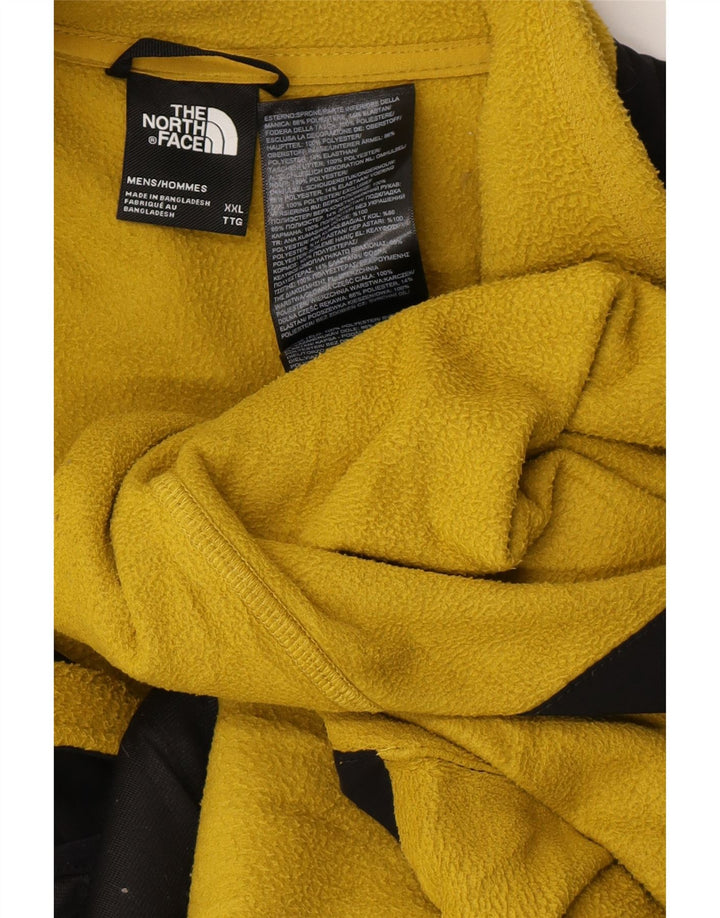 THE NORTH FACE Ανδρικό Fleece Jacket UK 44 2XL Yellow Colourblock Polyester