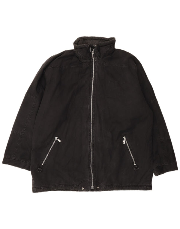Ανδρικό Champion Hooded Loose Fit Windbreaker Jacket UK 40 Large Black
