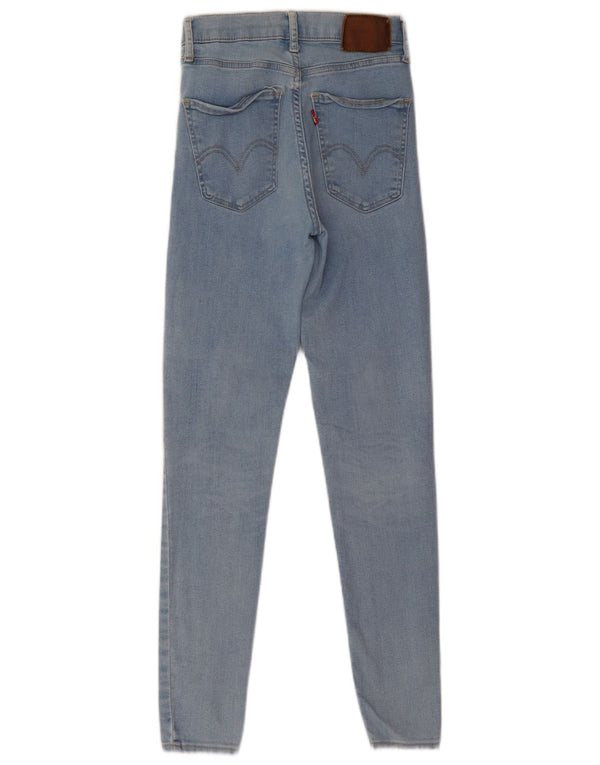 Levi's Womens Mile High Super Skinny Jeans W25 L28 Blue Cotton